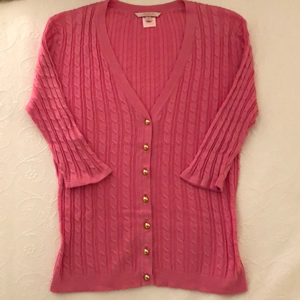 Pink Tartan Cardigan